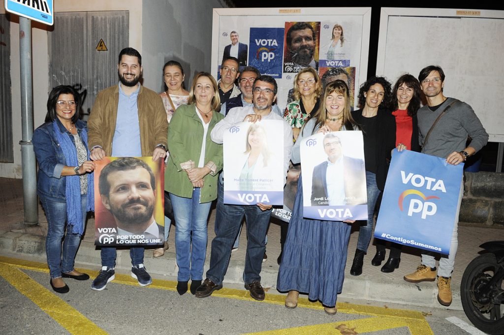 Imagen del inicio de la campaña electoral del PP