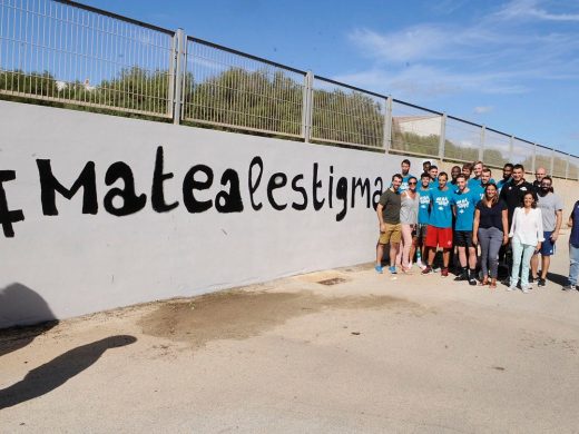 (Fotos) Un mural reivindicativo para dar un “Mate al Estigma” de la salud mental