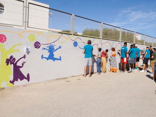 (Fotos) Un mural reivindicativo para dar un “Mate al Estigma” de la salud mental