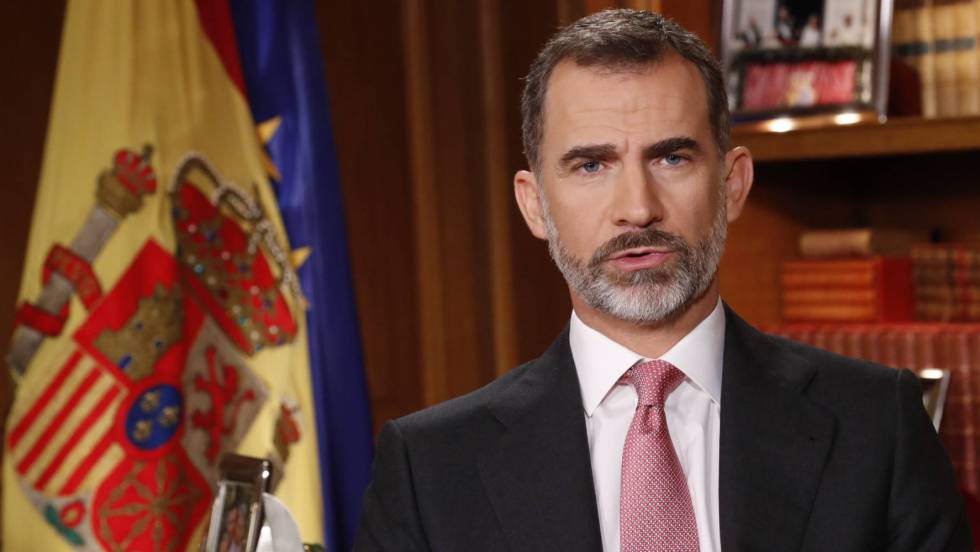 Felipe VI, durante un discurso.