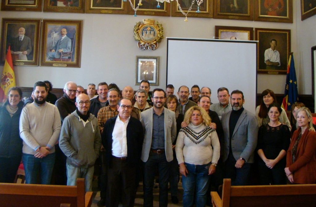 Imagen del acto de recepción realizado esta mañana en el Ayuntamiento de Maó