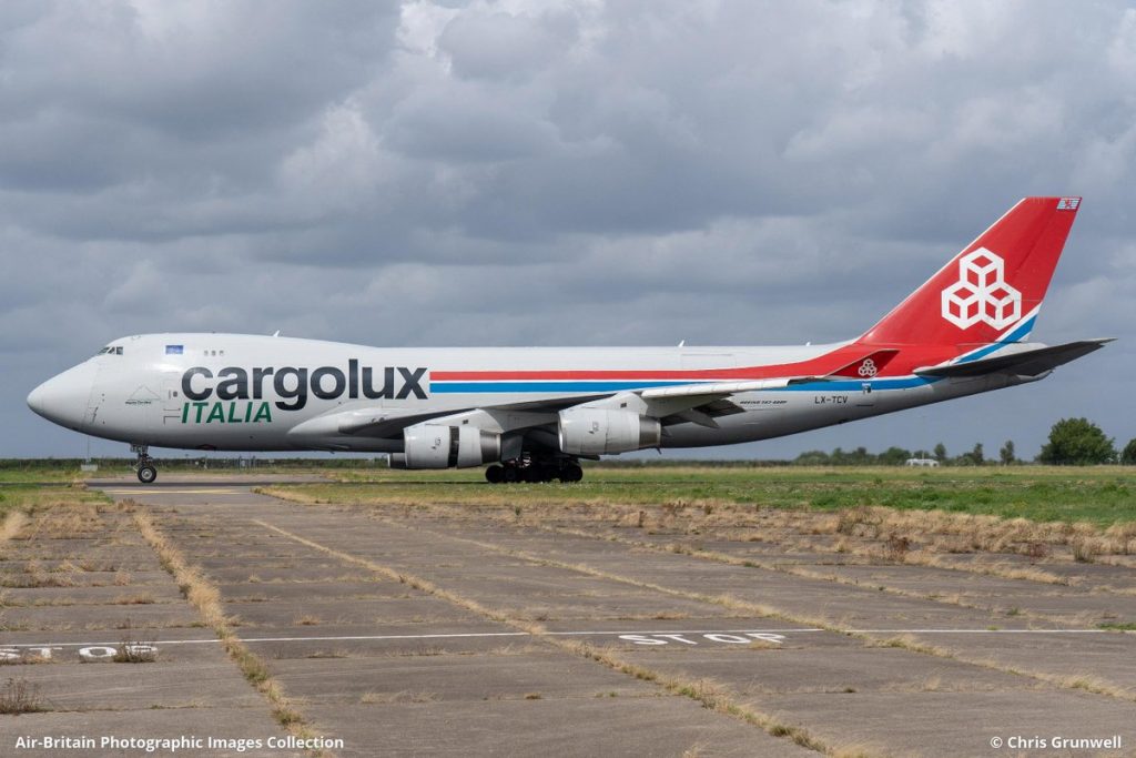 Imagen de un avión de carga de Cargolux