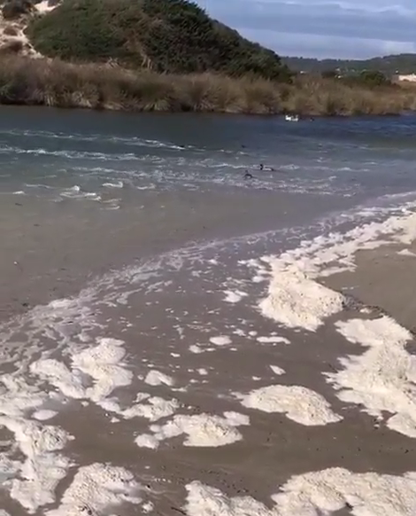 Imagen de cómo ha quedado la playa.