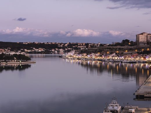 (Fotos) Espectacular atardecer en el puerto de Maó