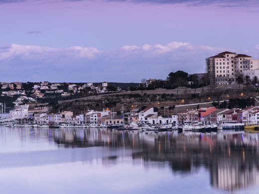 (Fotos) Espectacular atardecer en el puerto de Maó