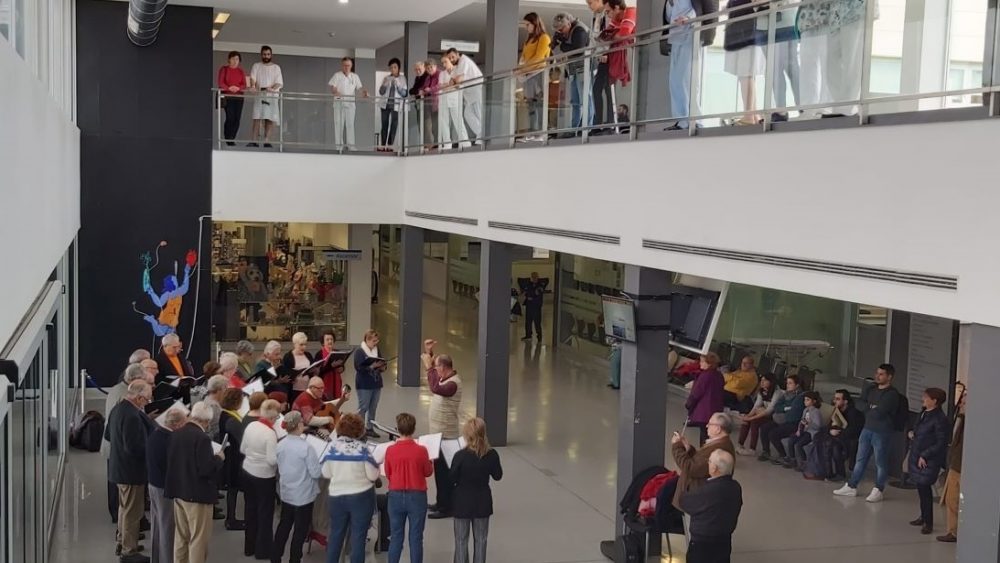 El concierto ha sido muy bien acogido en el Hospital (Foto: H. Mateu Orfila)