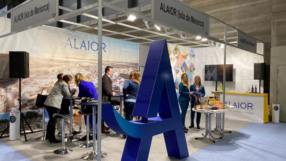 Imagen del stand de Alaior en FITUR (Fotos: Ajuntament d'Alaior)