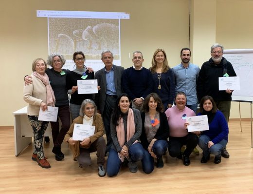 Foto de familia de los nuevos "pacientes activos" (Foto: Àrea de Salut)