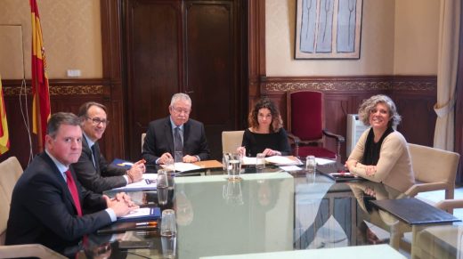 Imagen de la reunión del Govern balear con ISBA