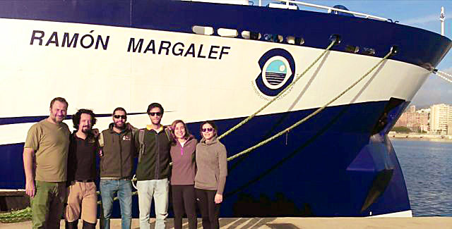 Equipo científico que ha realizado el trabajo (Foto: Centro Oceanográfico de Baleares)