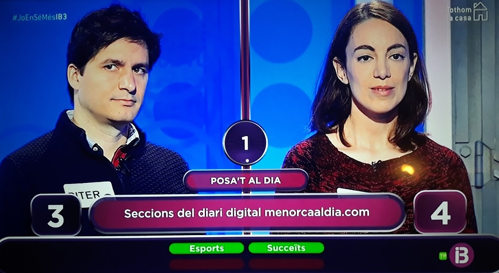 Momento del concurso en el que aparece Menorcaaldia.com.