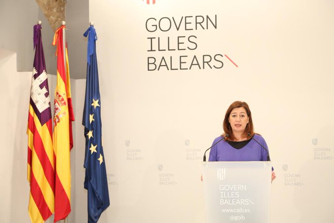 Francina Armengol, durante su intervención.