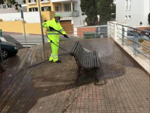 (Fotos) Alaior pide ayuda al Ejército para desinfectar la ciudad