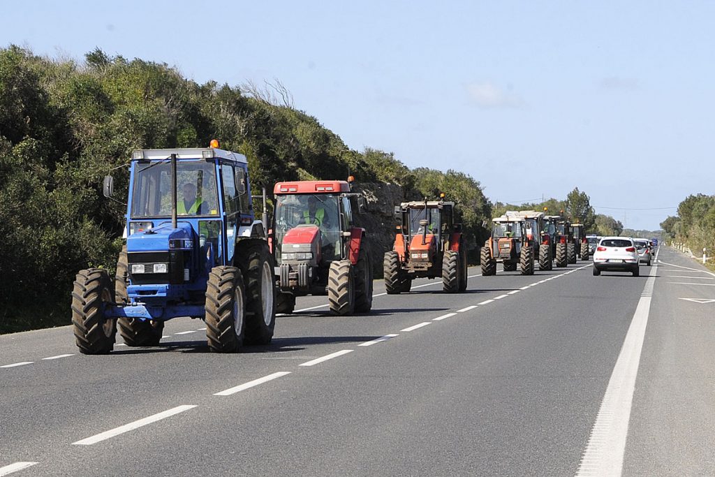 Esta no será la primera vez que las organizaciones agrarias se manifiestan en Menorca pidiendo mejoras para el sector