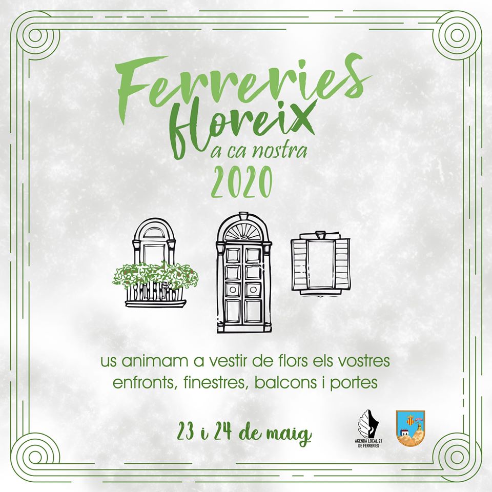 Cartel de la convocatoria de Ferreries floreix 2020