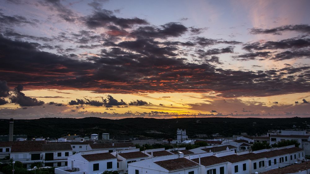 Imagen del cielo de Menorca (Fotos: Mikel Llambías)