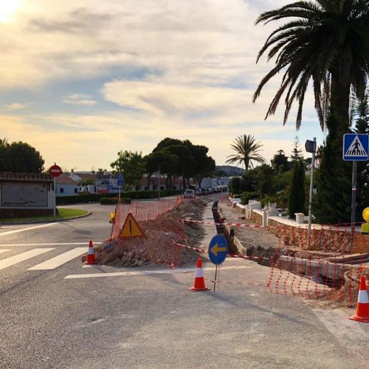 Imagen de las obras (Foto: Ajuntament d'Alaior)