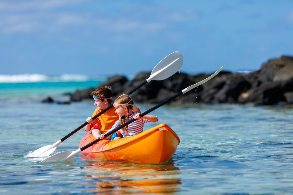 Kayak para los más jóvenes.