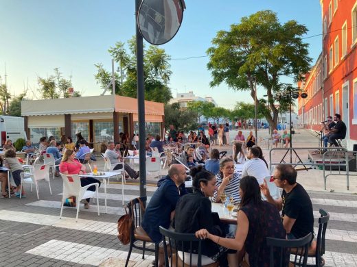 Un momento de la actuación en s'Esplanada (Foto: Ajuntament d'Es Castell)