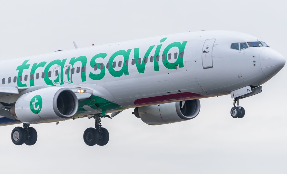 Avión de la compañía Transavia.