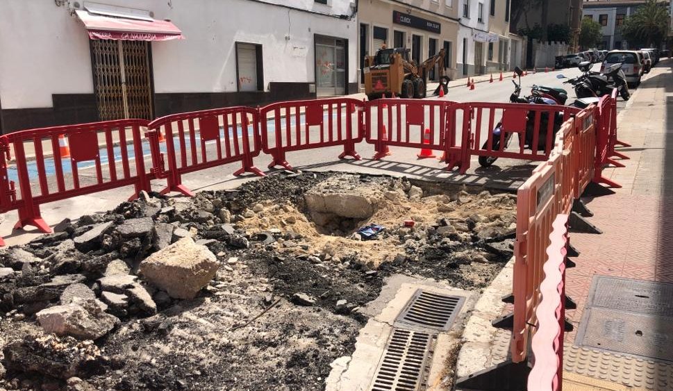 Fotografías de las obras en la calle (Fotos: Tolo Mercadal)