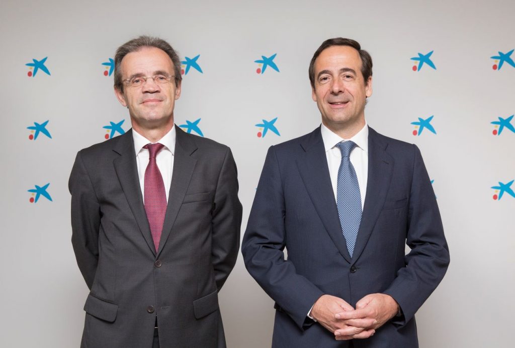 Jordi Gual y Gonzalo Gortázar, presidente y consejero delegado de CaixaBank