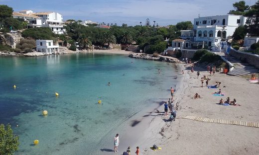 Playa de Santandria en Ciutadella.