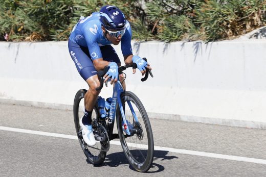 Albert Torres, en un momento de la carrera (Foto: Photo Gómez Sport - Movistar Team)