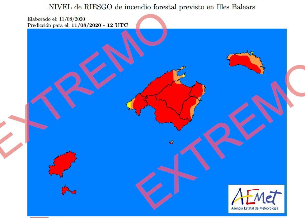 Todas las islas Baleares están en riesgo