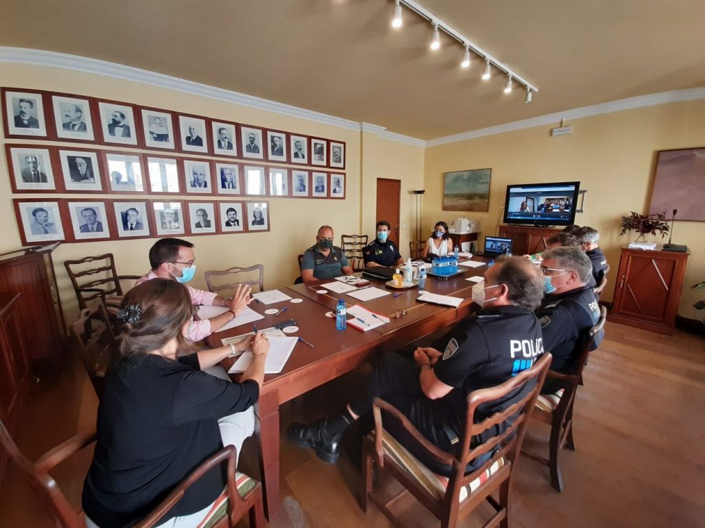 Reunión de la Junta de Seguretat (Foto: Ajuntament de Maó)