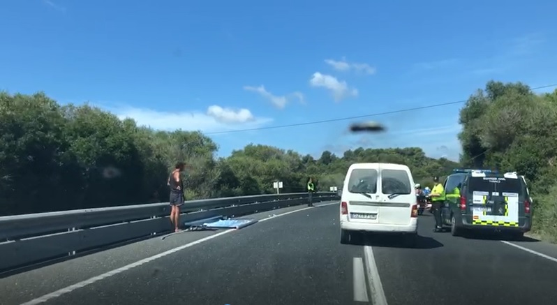 El incidente ha ocurrido en el tramo entre Alaior y es Mercadal