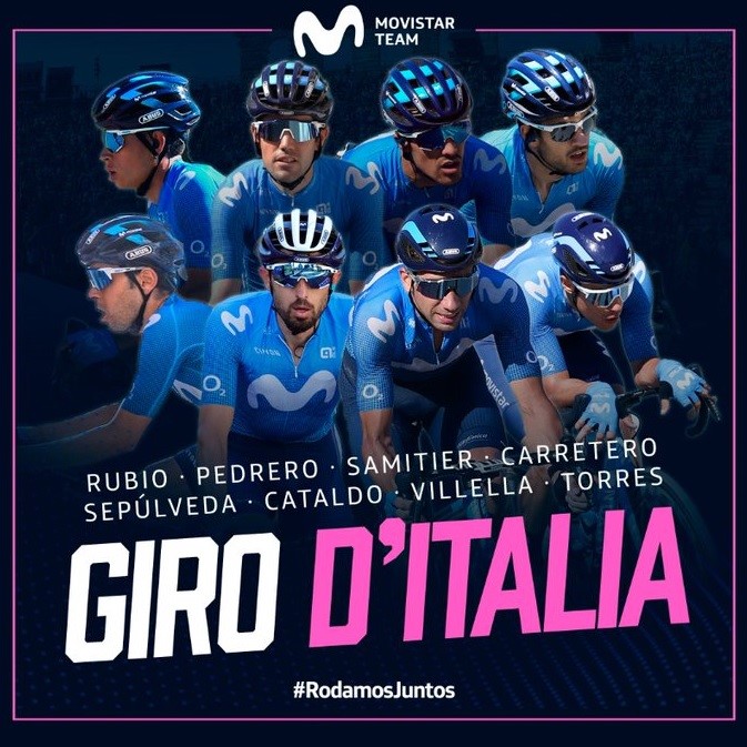 El Movistar Team para el Giro.