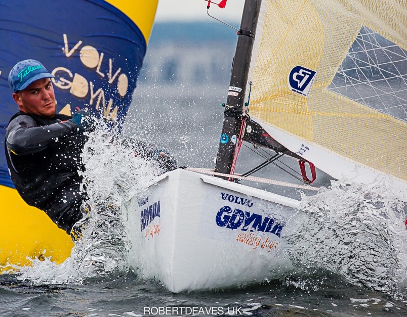 Joan Cardona, en un momento de la regata.