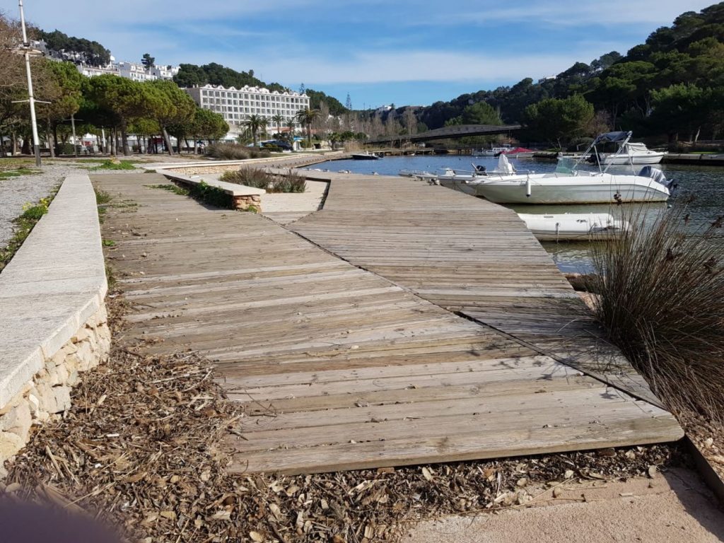 Pasarela del torrente (Foto: Ajuntament de Ciutadella)