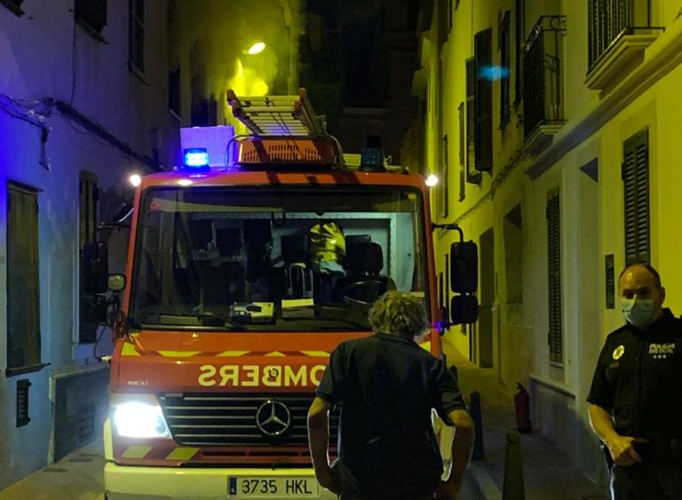 Susto en el casco antiguo.