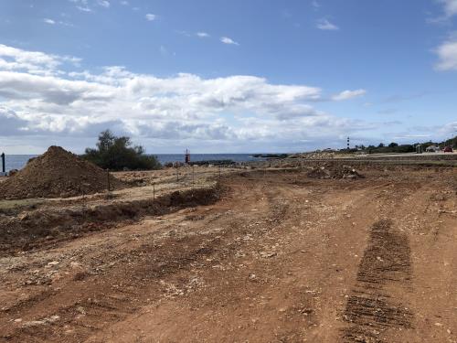 Imagen de las obras en Cala en Bosc