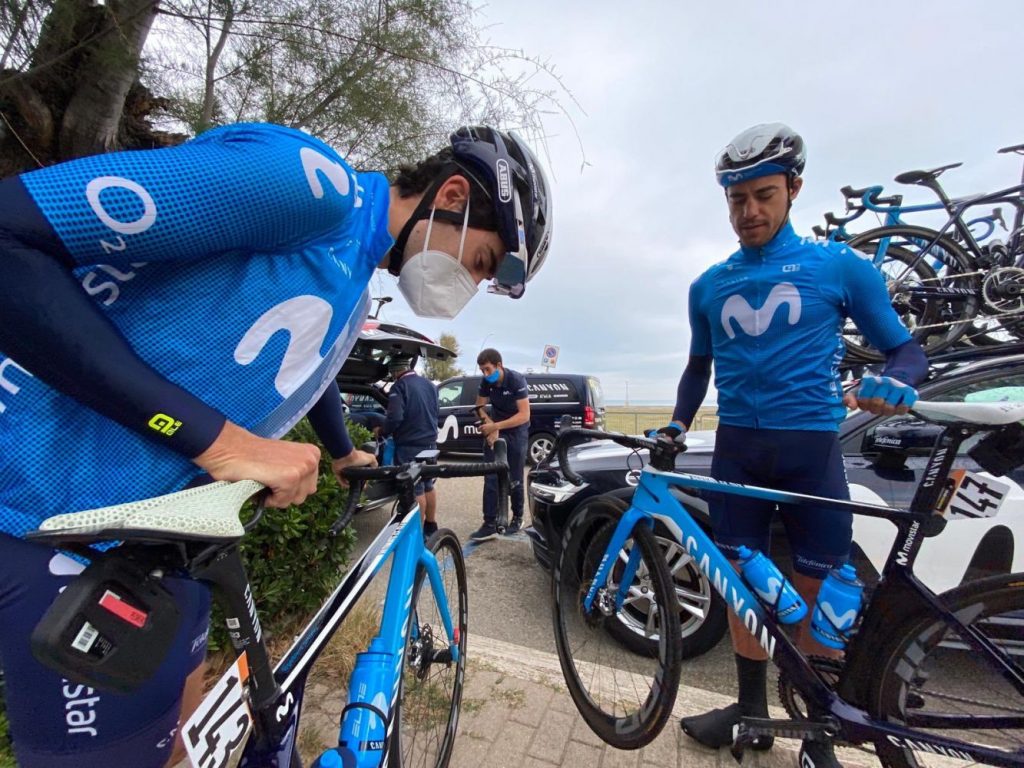 Albert Torres, en la jornada de descanso de hoy (Foto: Movistar Team)