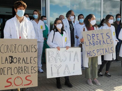 (Fotos) Los médicos inician la huelga