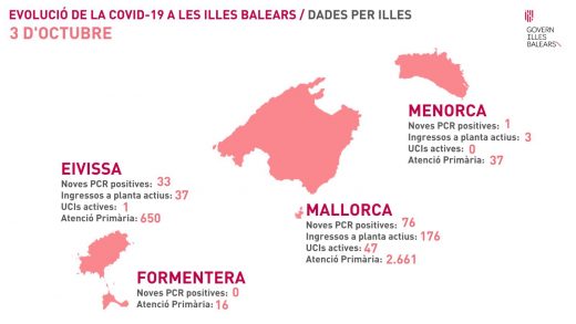 Mapa de contagios de la Conselleria de Salut.