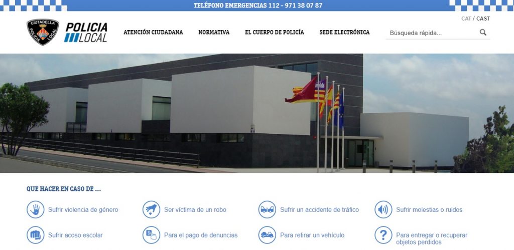 Imagen del nuevo portal de información y servicio