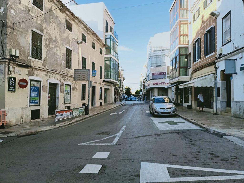 Tramo de la calle Ses Moreres que se remodelará