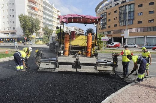 Imagen de las obras que ya se han realizado en la rotonda Abu Umar