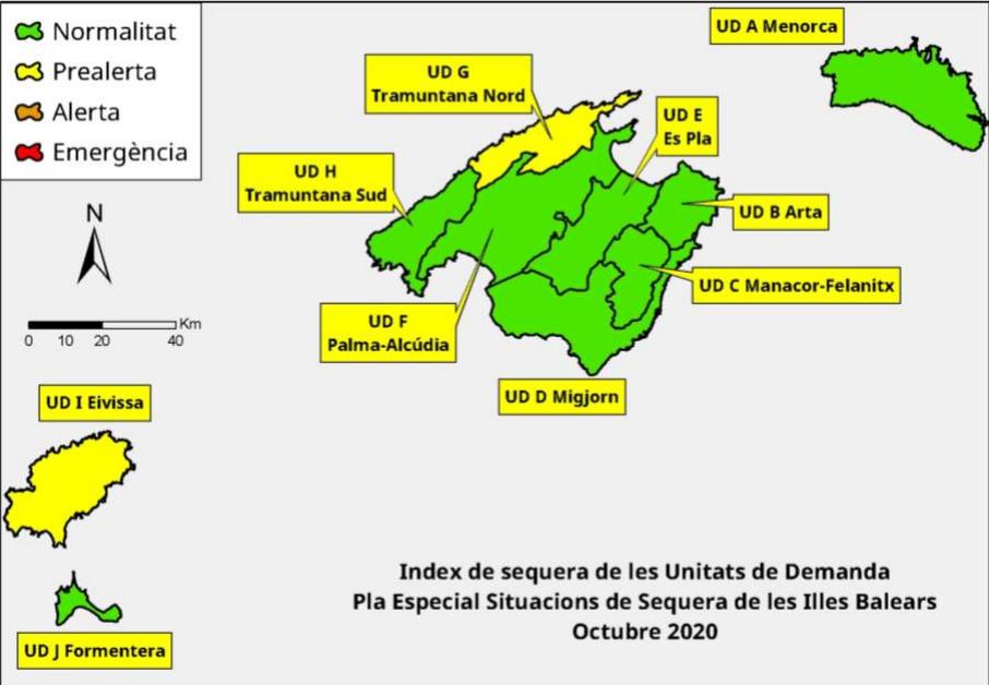 Las reservas hídricas de las Illes Balears se mantienen en el 62%