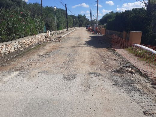 Imagen de las obras en la calle Abellarol