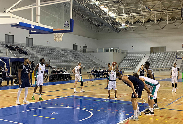 Pitu Jiménez en un tiro libre durante el segundo cuarto. Foto: Hestia Menorca