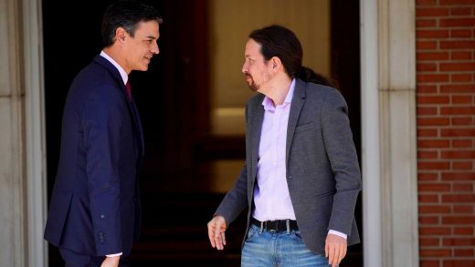 Pedro Sánchez y Pablo Iglesias.