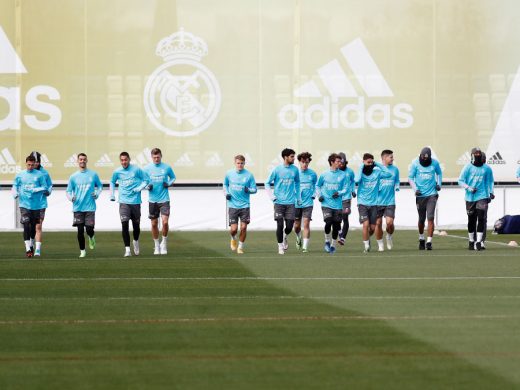 (Fotos) Xavi Sintes, con el primer equipo del Real Madrid