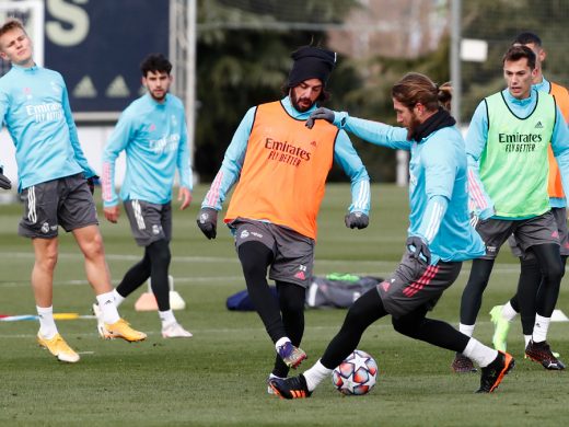 (Fotos) Xavi Sintes, con el primer equipo del Real Madrid