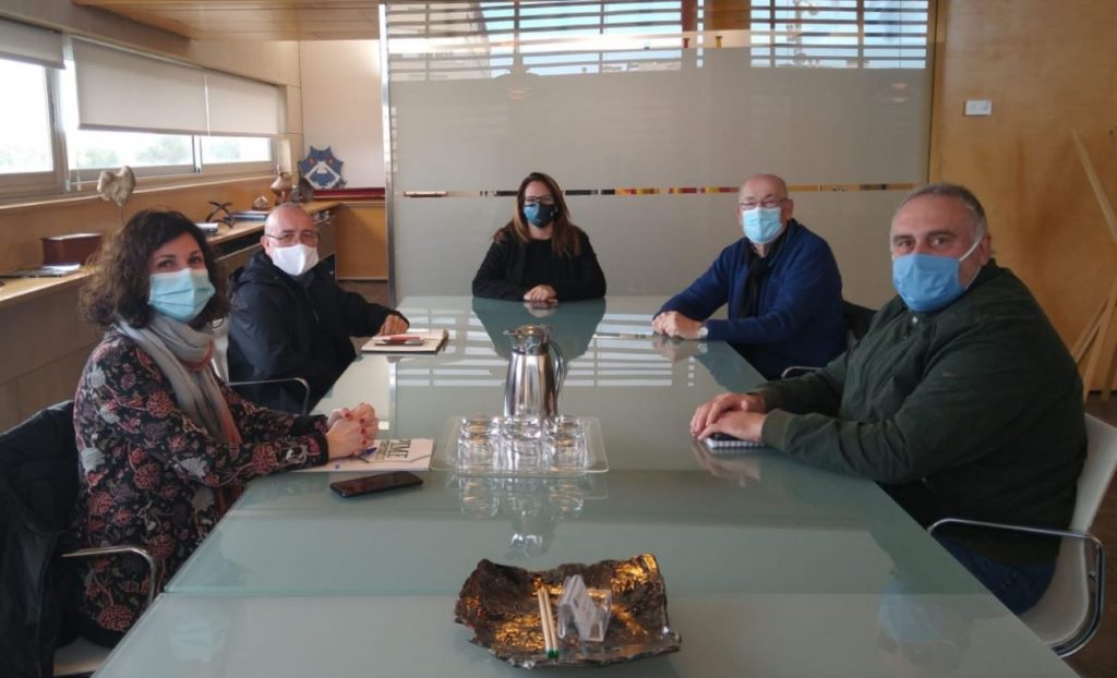 Imagen de la reunión de esta mañana en el Consell de Menorca