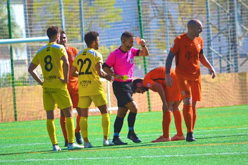 Santi Mascaró, en un partido de Tercera. (1)